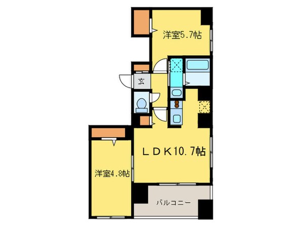 Ｆ０１３の物件間取画像